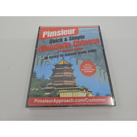 Pimsleur Quick & Simple Mandarin Chinese 2nd Revised Edition 8 Lessons 4 CD’s - Picture 1 of 4
